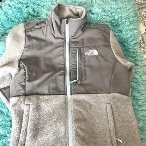 Gray North Face jacket